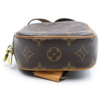 Louis Vuitton Pochette Gange Shoulder Bag Monogram Leather Brown — view 4