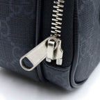 Gucci Interlocking G Mini Shoulder Bag Black Leather Silver — view 7