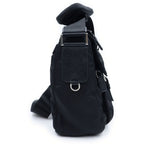 Prada Re-Nylon Triangle Logo Shoulder Bag Black Tessuto Pouch Silver — view 3