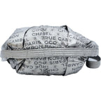 Chanel Unlimited Logo Nylon Tote Shoulder Bag Silver — view 4