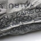 Chanel Unlimited Logo Nylon Tote Shoulder Bag Silver — view 8
