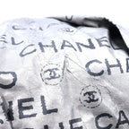 Chanel Unlimited Logo Nylon Tote Shoulder Bag Silver — view 6