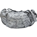 Chanel Unlimited Logo Nylon Tote Shoulder Bag Silver