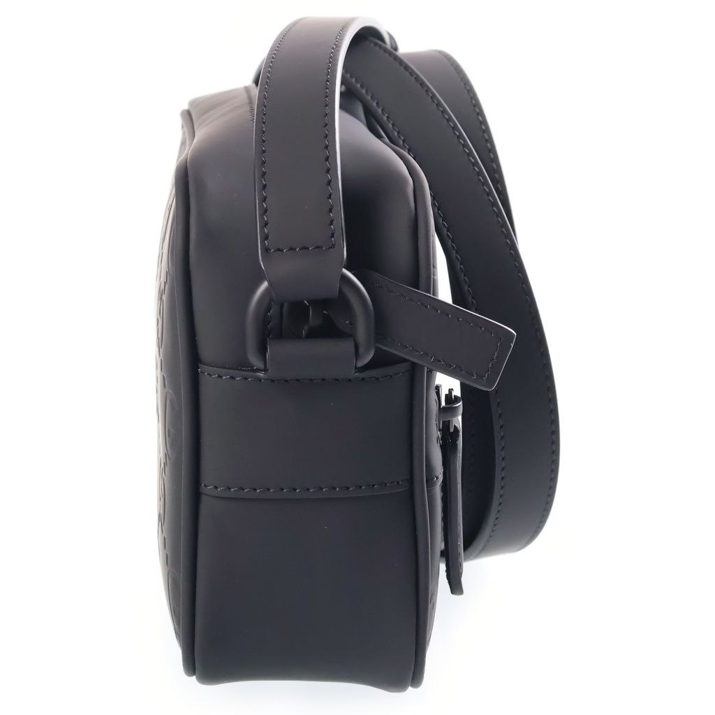 Gucci GG Rubber Effect Cross Belt Bag Black — view 3