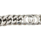 Gucci Interlocking G Cuban Link Chain Necklace Silver — view 6