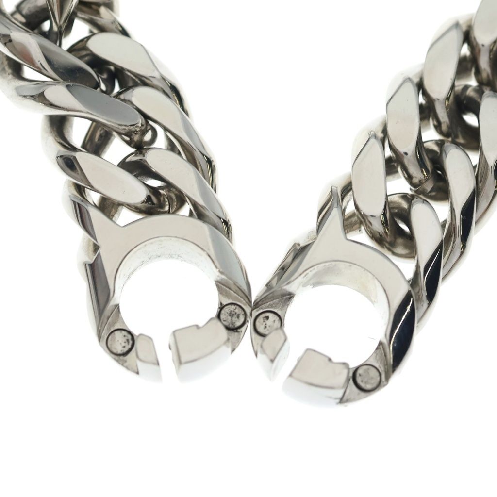 Gucci Interlocking G Cuban Link Chain Necklace Silver — view 5