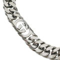 Gucci Interlocking G Cuban Link Chain Necklace Silver