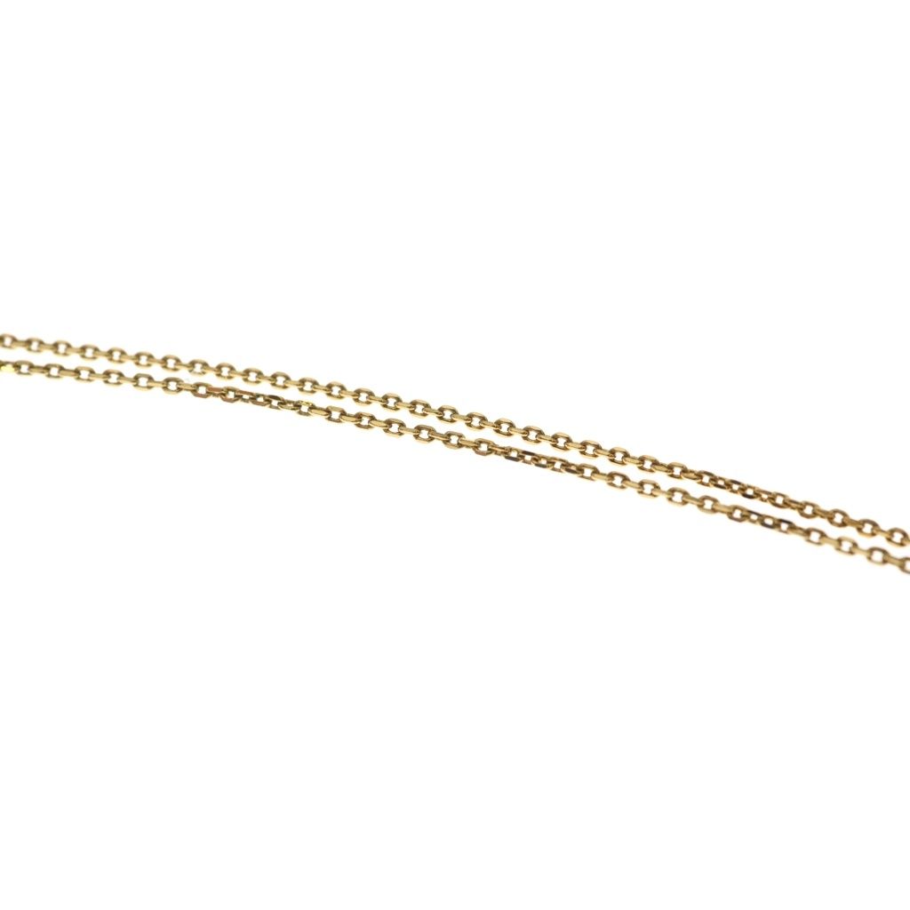 Louis Vuitton Collier Petit Pendant Chain Gold Rhinestone Necklace — view 5