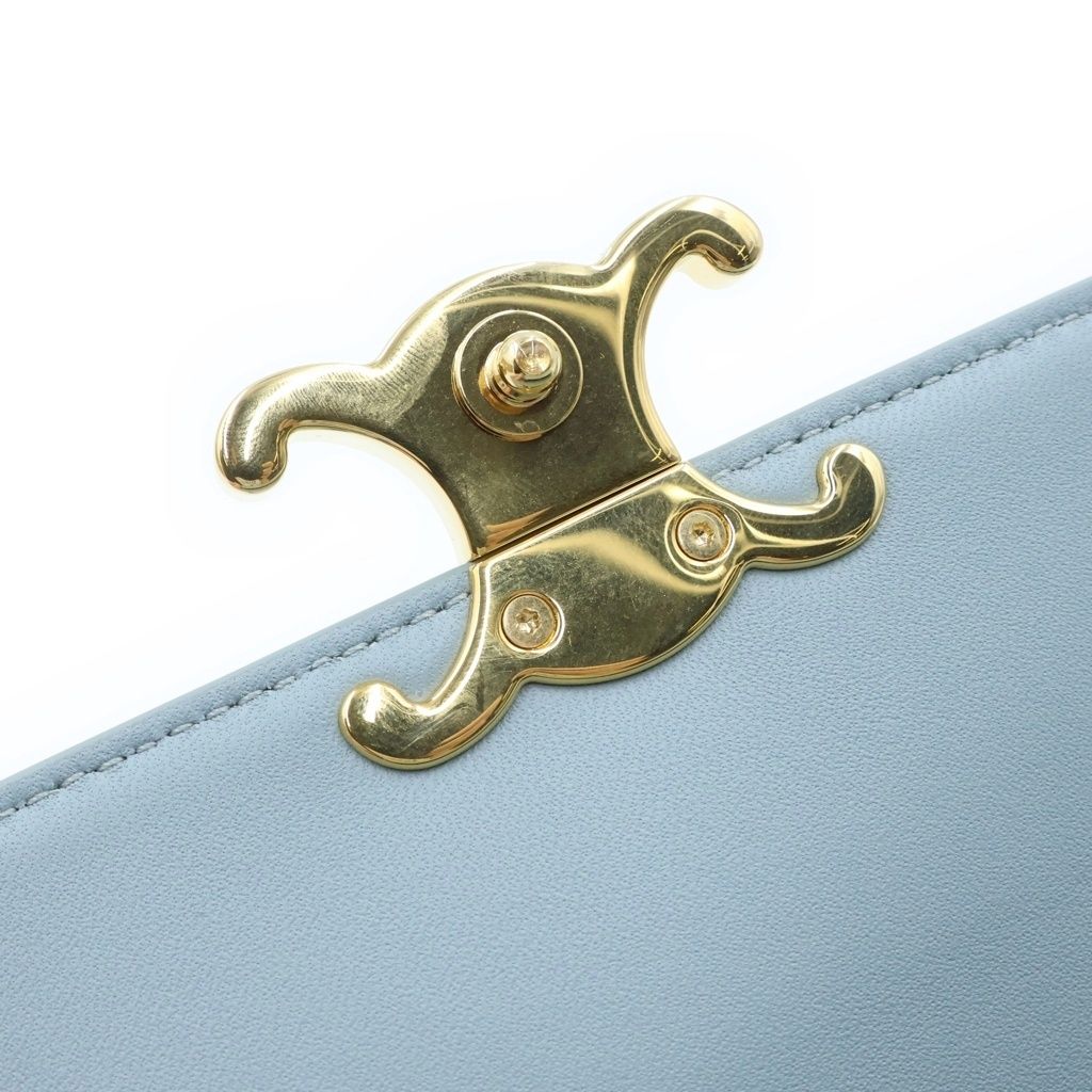 Celine Teen Lola 2-Way Shoulder Bag Light Blue — view 6