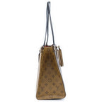 Louis Vuitton Monogram Reverse on the Go MM Tote Brown Leather — view 3