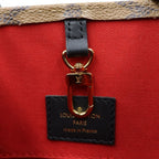 Louis Vuitton Monogram Reverse on the Go MM Tote Brown Leather — view 7