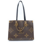Louis Vuitton Monogram Reverse on the Go MM Tote Brown Leather