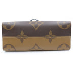 Louis Vuitton Monogram Reverse on the Go MM Tote Brown Leather — view 4