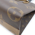 Louis Vuitton Monogram Reverse on the Go MM Tote Brown Leather — view 5
