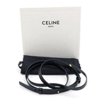 Celine Triomphe Mini Claude Shoulder Bag Black Leather Gold — view 8