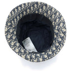 Dior Oblique Cotton Blend Jacquard Bob Hat Bucket Hat Beige Navy — view 5