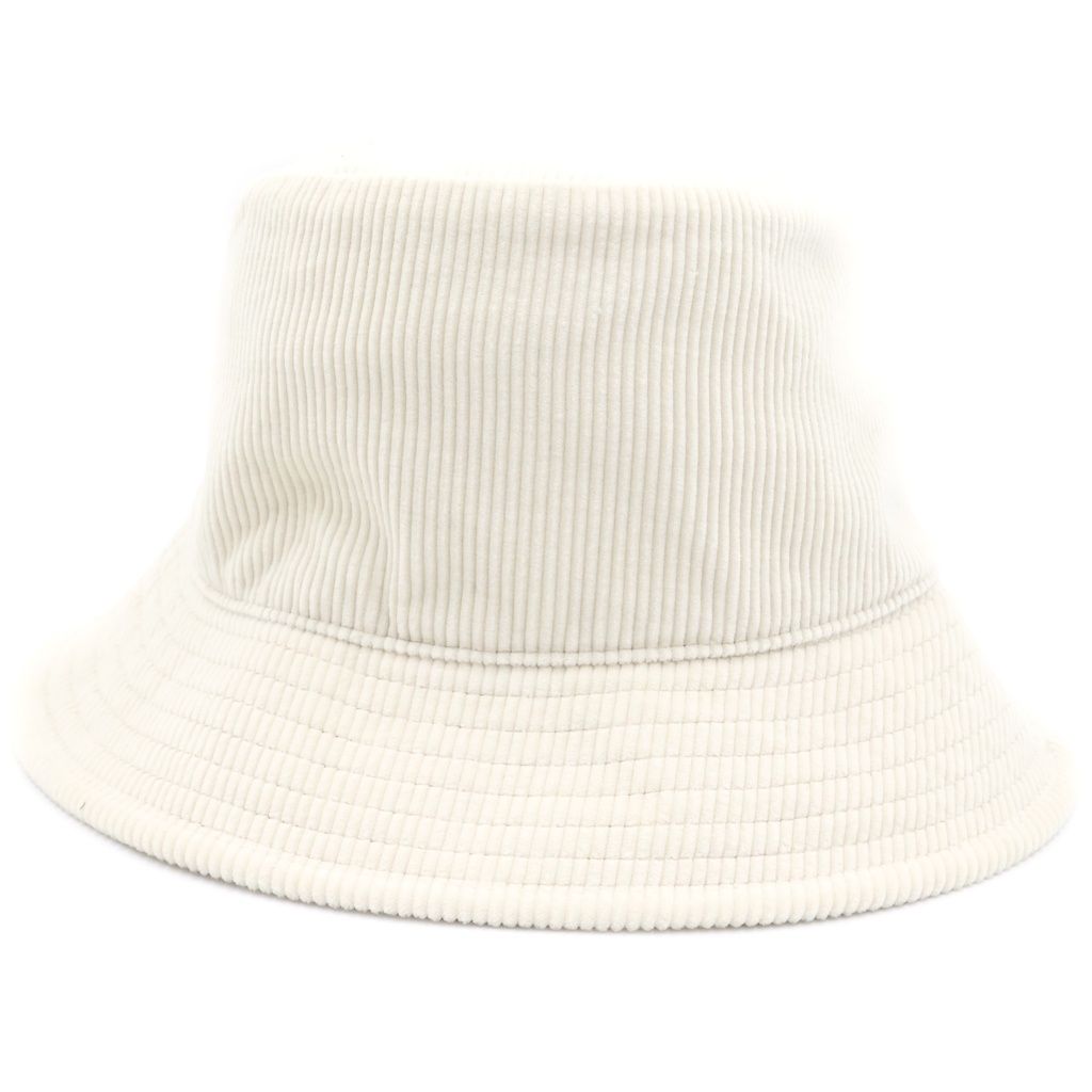 Celine Triomphe Cotton Corduroy Bucket Hat M Ivory — view 3