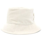 Celine Triomphe Cotton Corduroy Bucket Hat M Ivory — view 4
