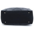 Chanel Paris Biarritz MM Tote Black Leather Silver — view 4