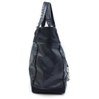 Chanel Paris Biarritz MM Tote Black Leather Silver — view 3