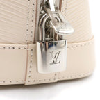 Louis Vuitton Epi Alma BB Leather Silver 2-Way Shoulder Bag Quartz White — view 8