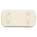 Louis Vuitton Epi Alma BB Leather Silver 2-Way Shoulder Bag Quartz White — view 4
