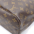 Louis Vuitton Monogram Neverfull MM Leather Tote Brown — view 5