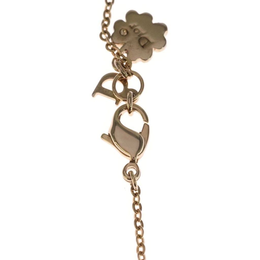 Dior Monsieur Heart Clover Logo Charm Bracelet Gold — view 6