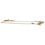 Dior Monsieur Heart Clover Logo Charm Bracelet Gold — view 3