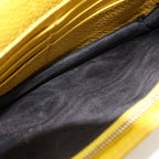 Gucci Soho Chain Wallet Shoulder Bag Yellow Leather Gold — view 8