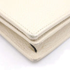 Gucci GG Marmont Chain Wallet Mini Shoulder Bag Leather White — view 6