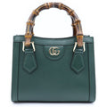 Gucci Diana Bamboo Small 2-Way Shoulder Bag Green Leather