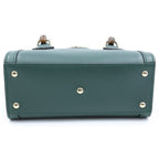 Gucci Diana Bamboo Small 2-Way Shoulder Bag Green Leather — view 4