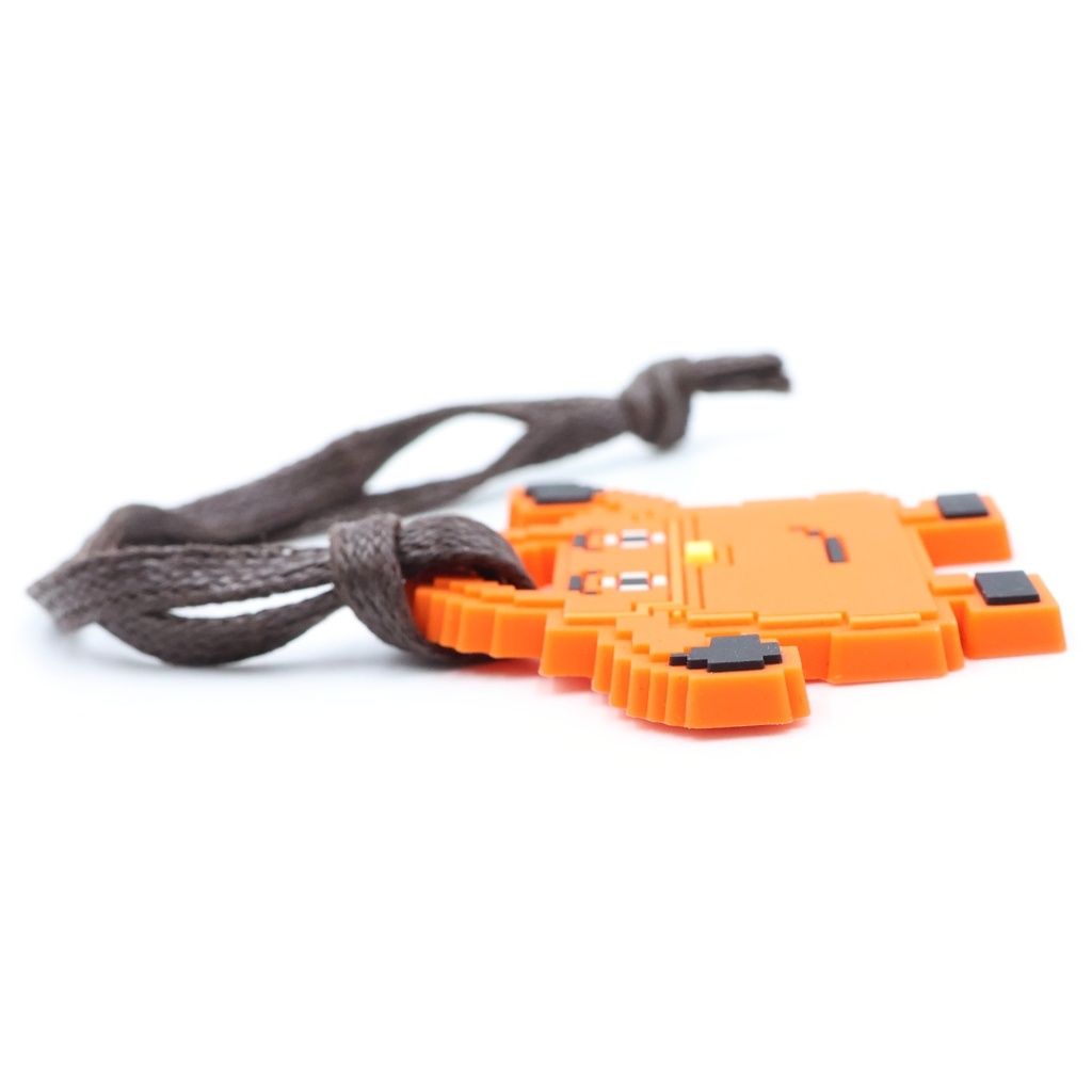 Hermes Kelly Doll Charm Tall Orange Necklace — view 3