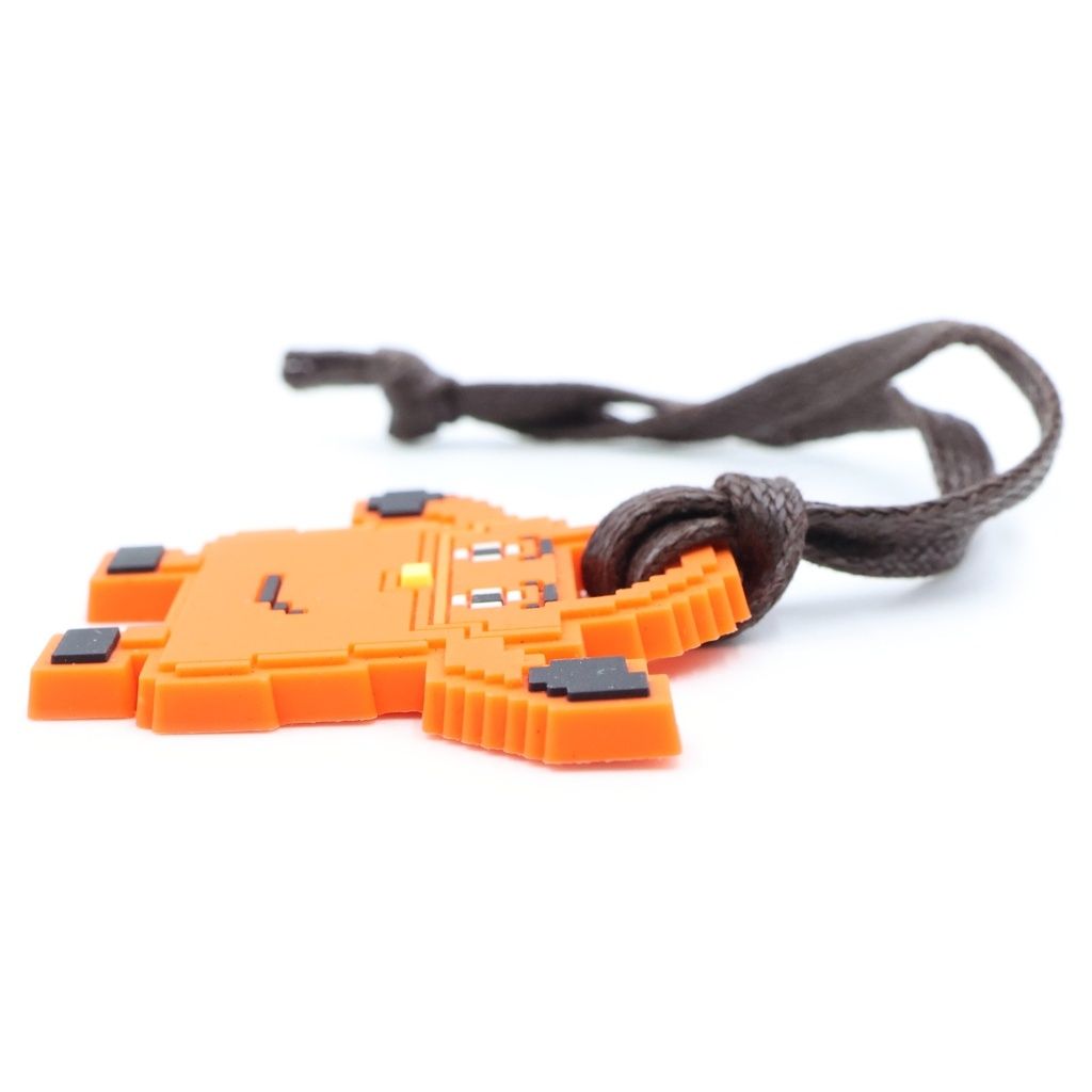 Hermes Kelly Doll Charm Tall Orange Necklace — view 4