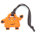 Hermes Kelly Doll Charm Tall Orange Necklace