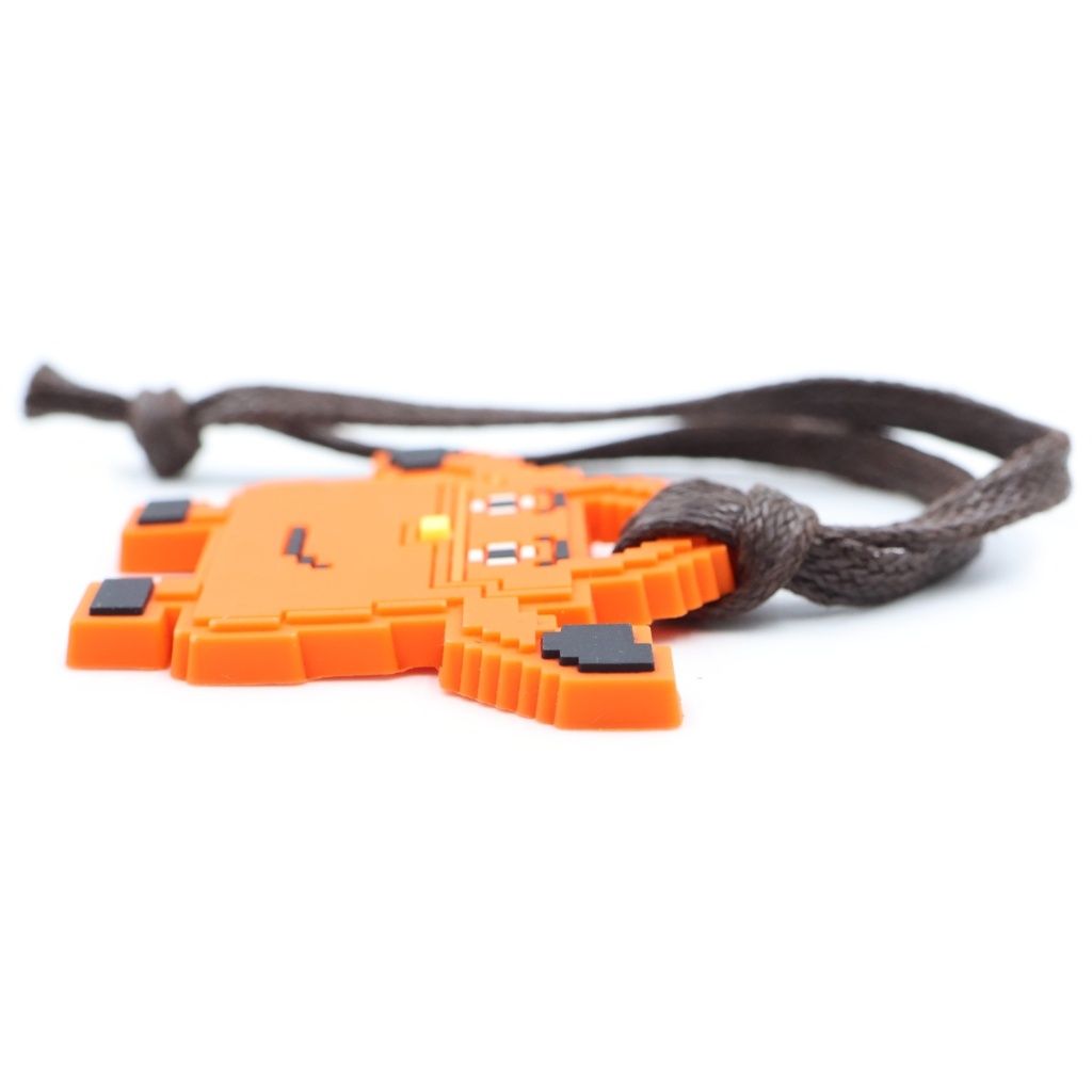 Hermes Kelly Doll Charm Tall Orange Necklace — view 3