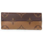 Louis Vuitton Monogram Reverse on the Go BB 2-Way Shoulder Bag Brown Leather — view 4