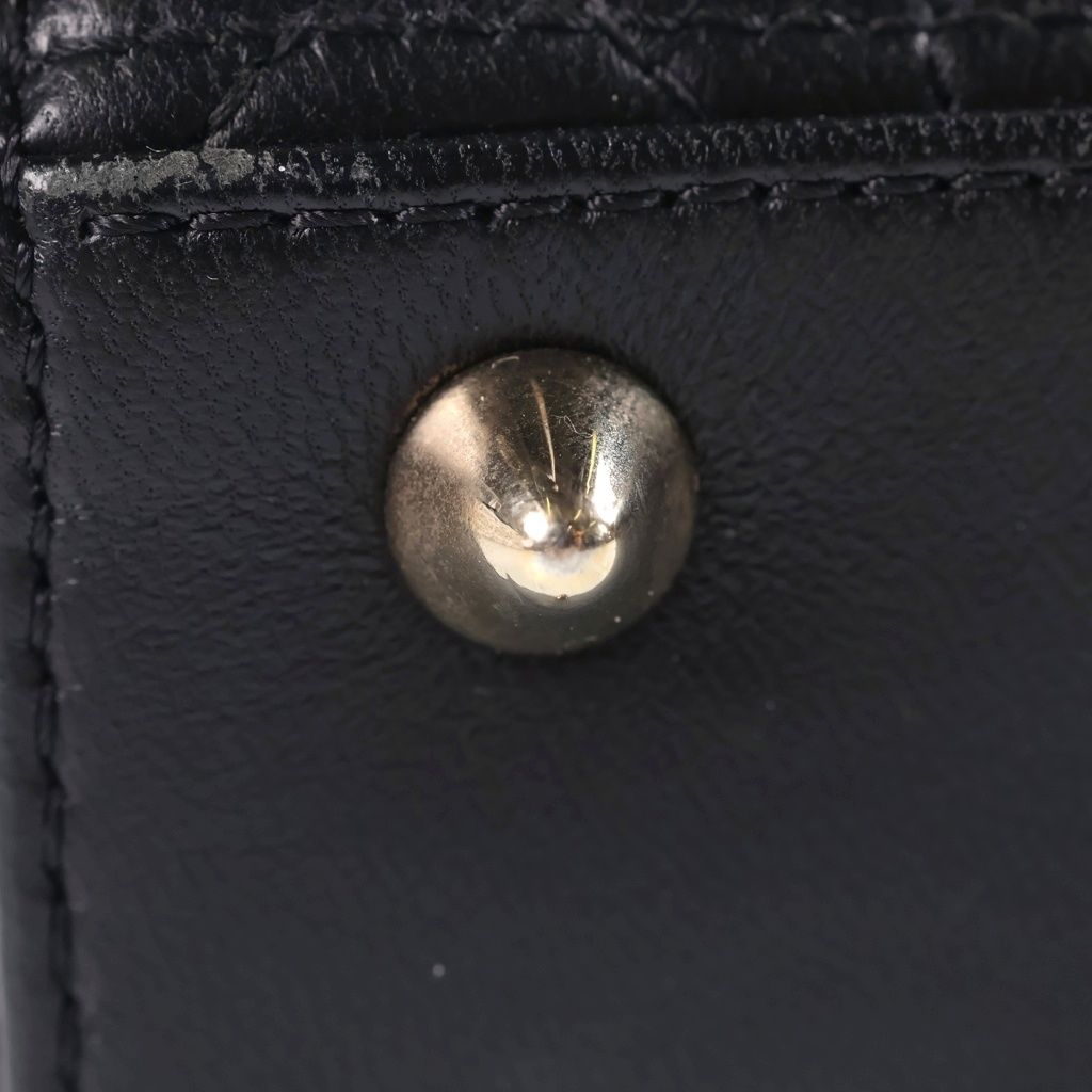 Dior My Medium 2-Way Shoulder Bag Black Lambskin Gold — view 6