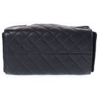 Chanel 25 Small Bag Grained Caviar Gold Black — view 4
