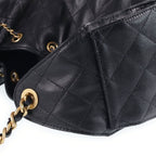 Chanel 25 Small Bag Grained Caviar Gold Black — view 6