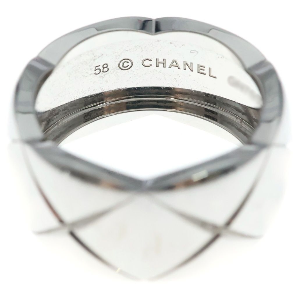 Chanel 18K White Gold Coco Crush Collection Ring Large Model — view 4
