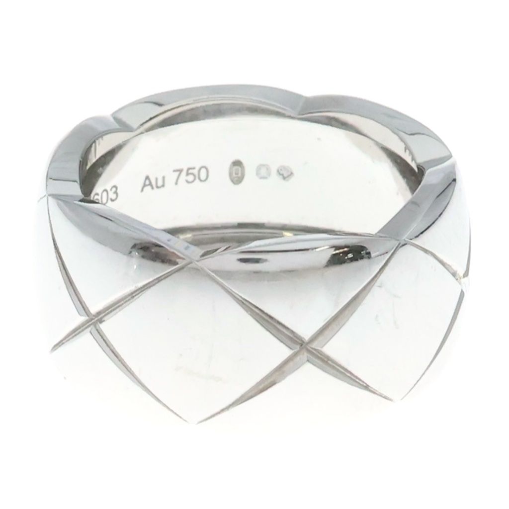 Chanel 18K White Gold Coco Crush Collection Ring Large Model — view 3