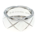 Chanel 18K White Gold Coco Crush Collection Ring Large Model