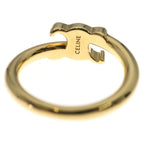 Celine Ring Triomphe Asymmetric Gold — view 5