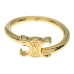 Celine Ring Triomphe Asymmetric Gold
