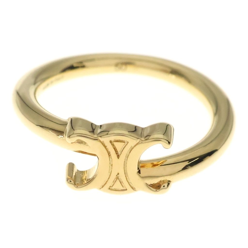 Celine Ring Triomphe Asymmetric Gold