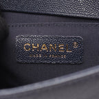 Chanel Shoulder Bag Boy Small Navy Caviar Leather Chain — view 4