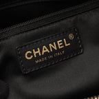 Chanel Tote Quilted Grand Shopping GST Black Caviar Leather Chain — view 4