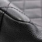Chanel Tote Quilted Grand Shopping GST Black Caviar Leather Chain — view 7